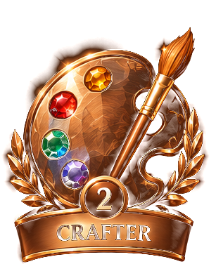 Crafter artist achievement badge