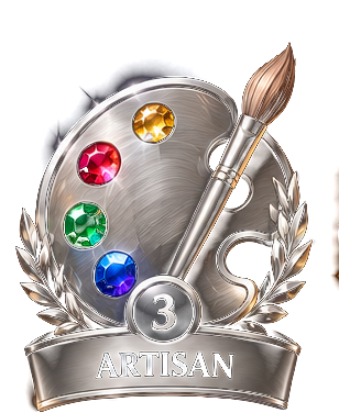 Artisan artist achievement badge