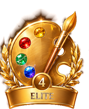 Elite artist achievement badge