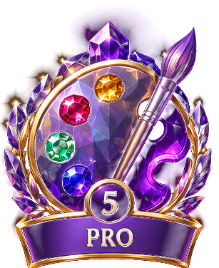 Pro artist achievement badge
