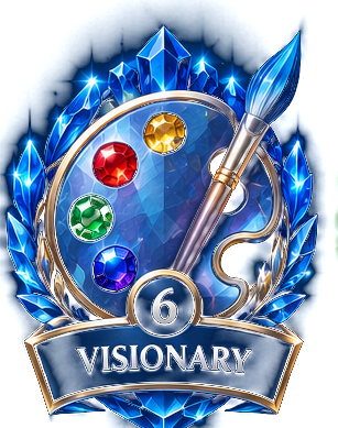 Visionary artist achievement badge